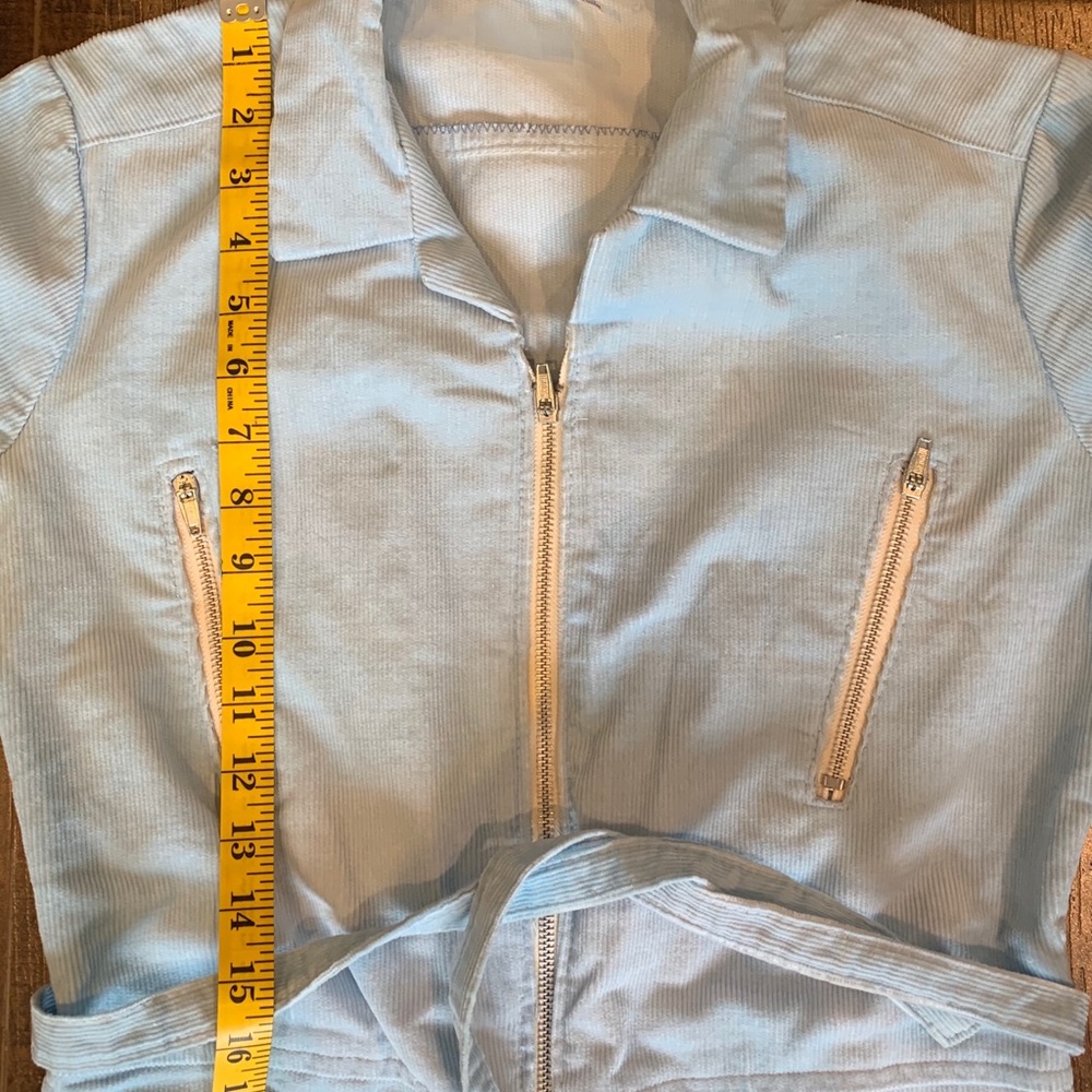 Vintage 1970’s Powder Blue Corduroy Jumpsuit - Picture 8 of 16